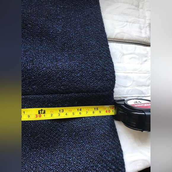 Blue Gap Tweed Zipper In Back  Fabric Mini Skirt Size 10 - Picture 8 of 8